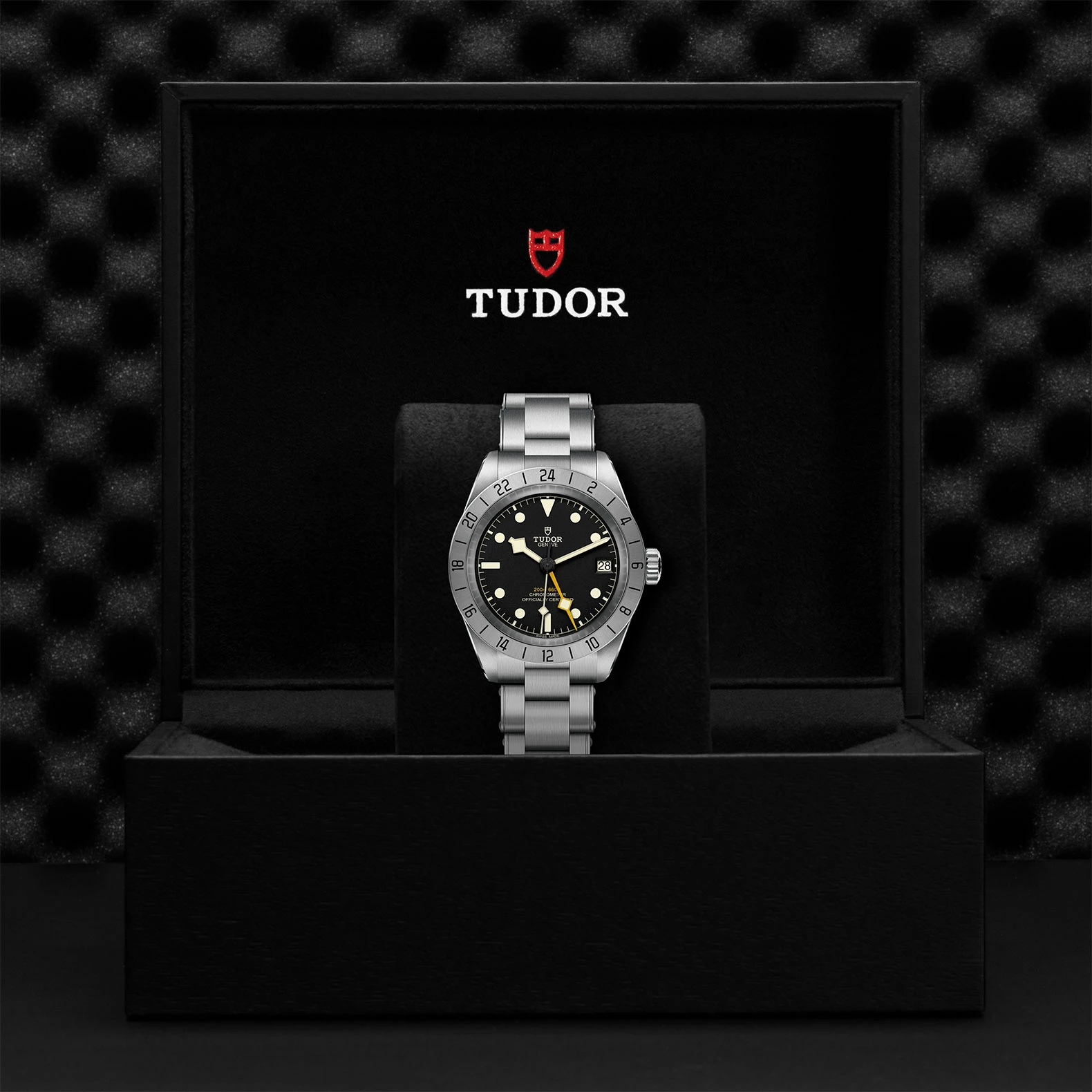 Montre TUDOR Black Bay Pro boîtier en acier 39 mm, bracelet en acier riveté