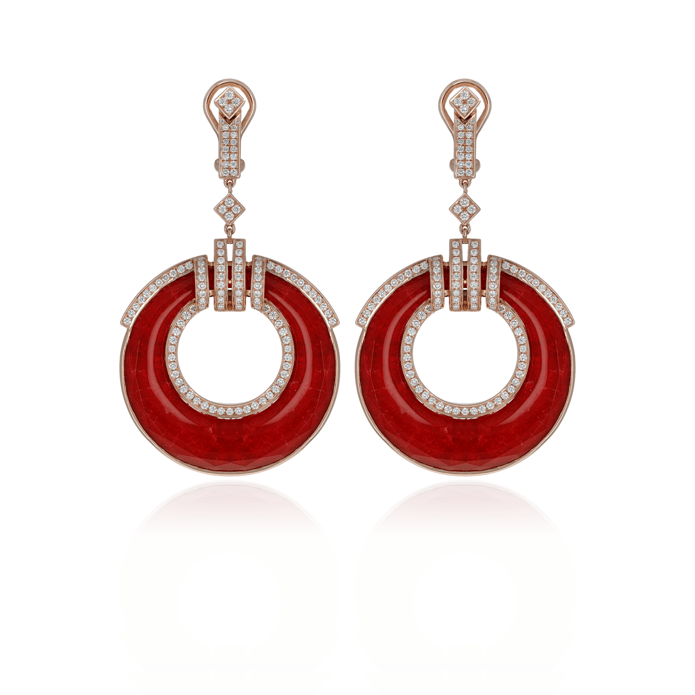 Boucles d’Oreilles Colors of Morocco Couleur Rubis