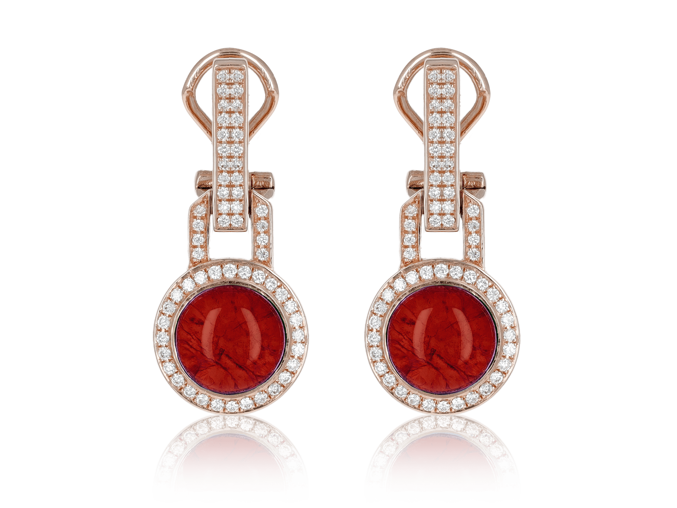 Boucles d’Oreilles Colors of Morocco Couleur Rubis