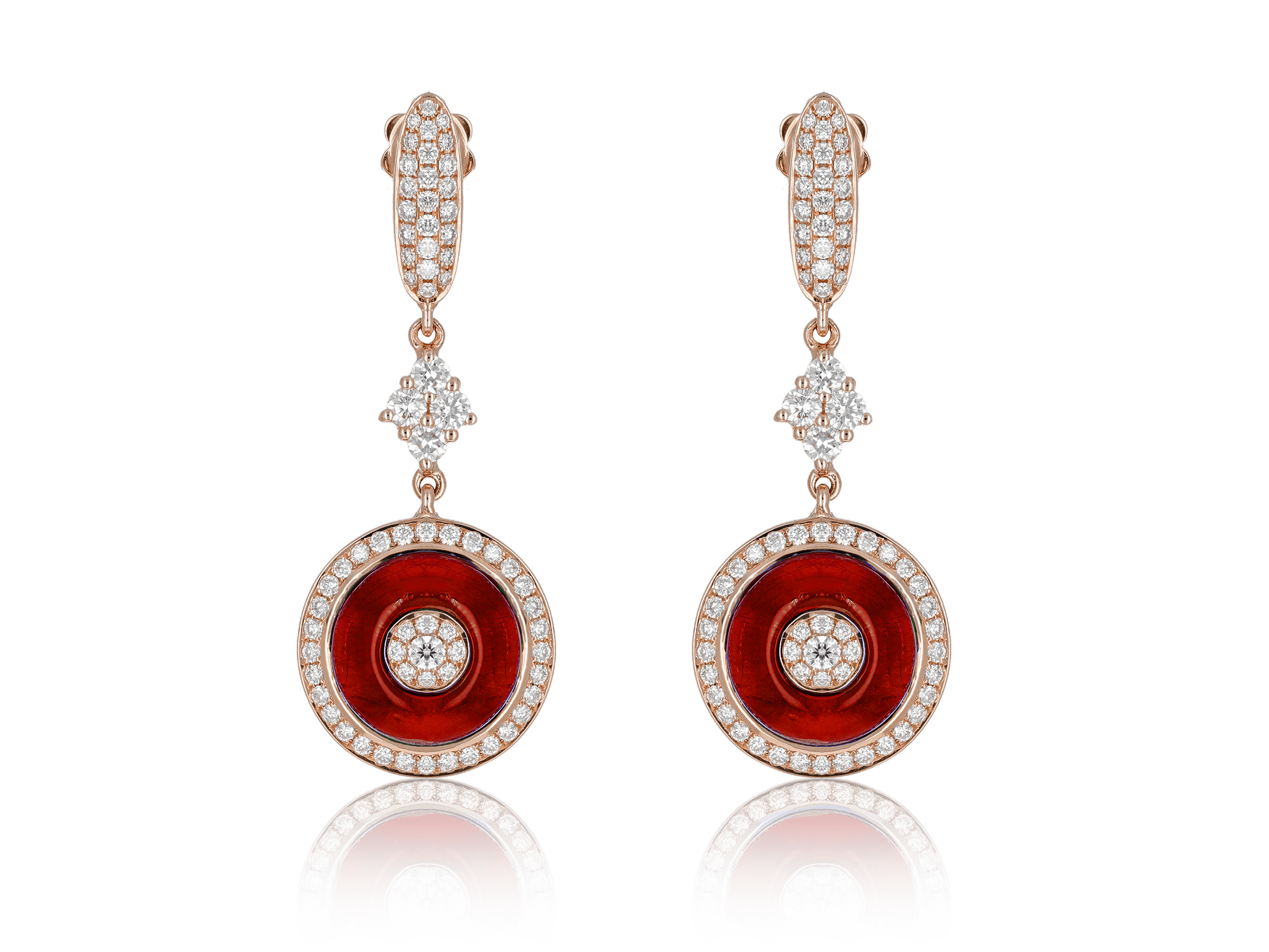 Boucles d’Oreilles Colors of Morocco Couleur Rubis