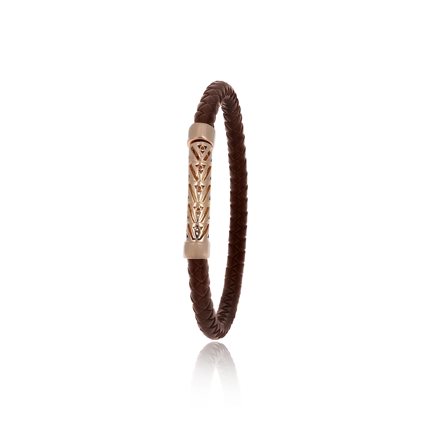 Bracelet Amazigh Cuir Marron