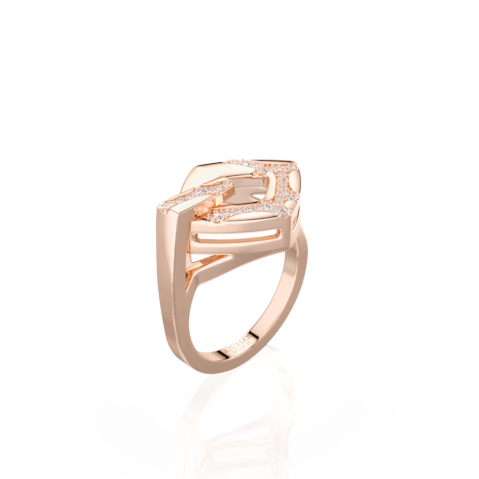 Bague Ruisseau Carré