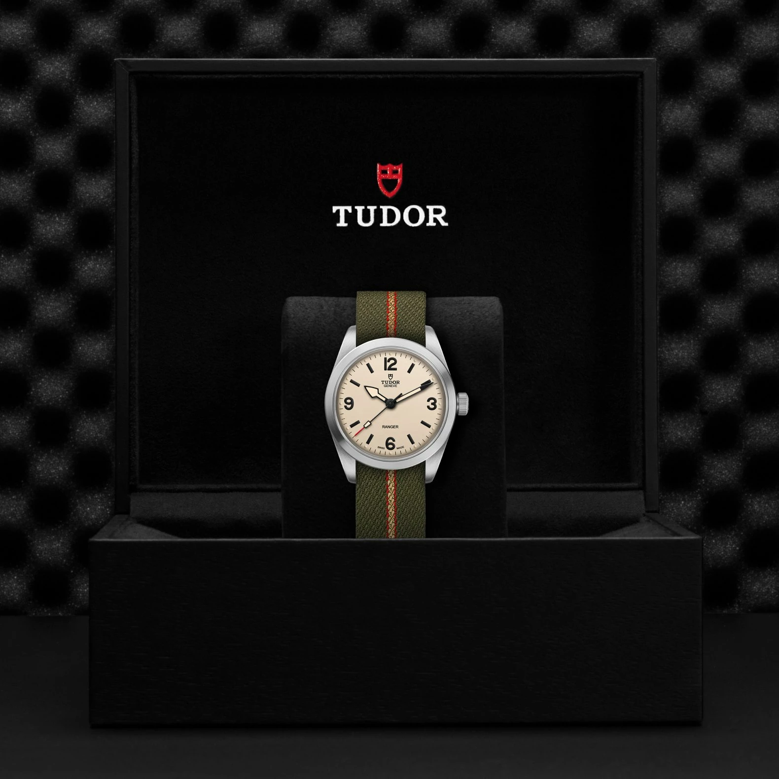 TUDOR Ranger watch 36mm steel case, beige domed dial