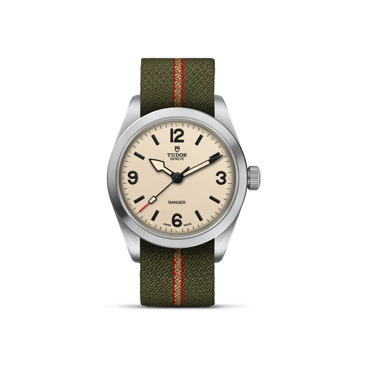 TUDOR Ranger watch 36mm steel case, beige domed dial