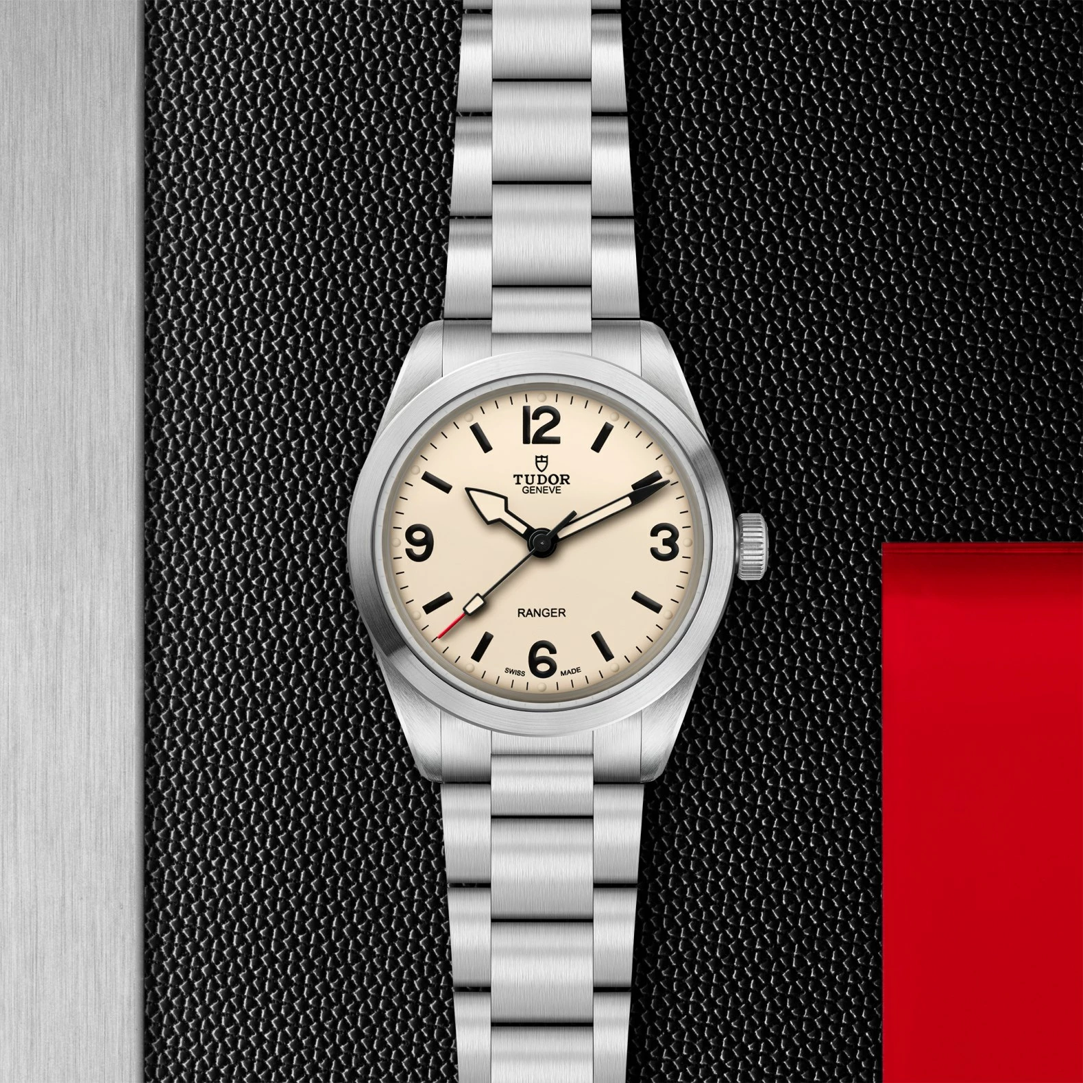 TUDOR Ranger watch 36mm steel case, beige domed dial