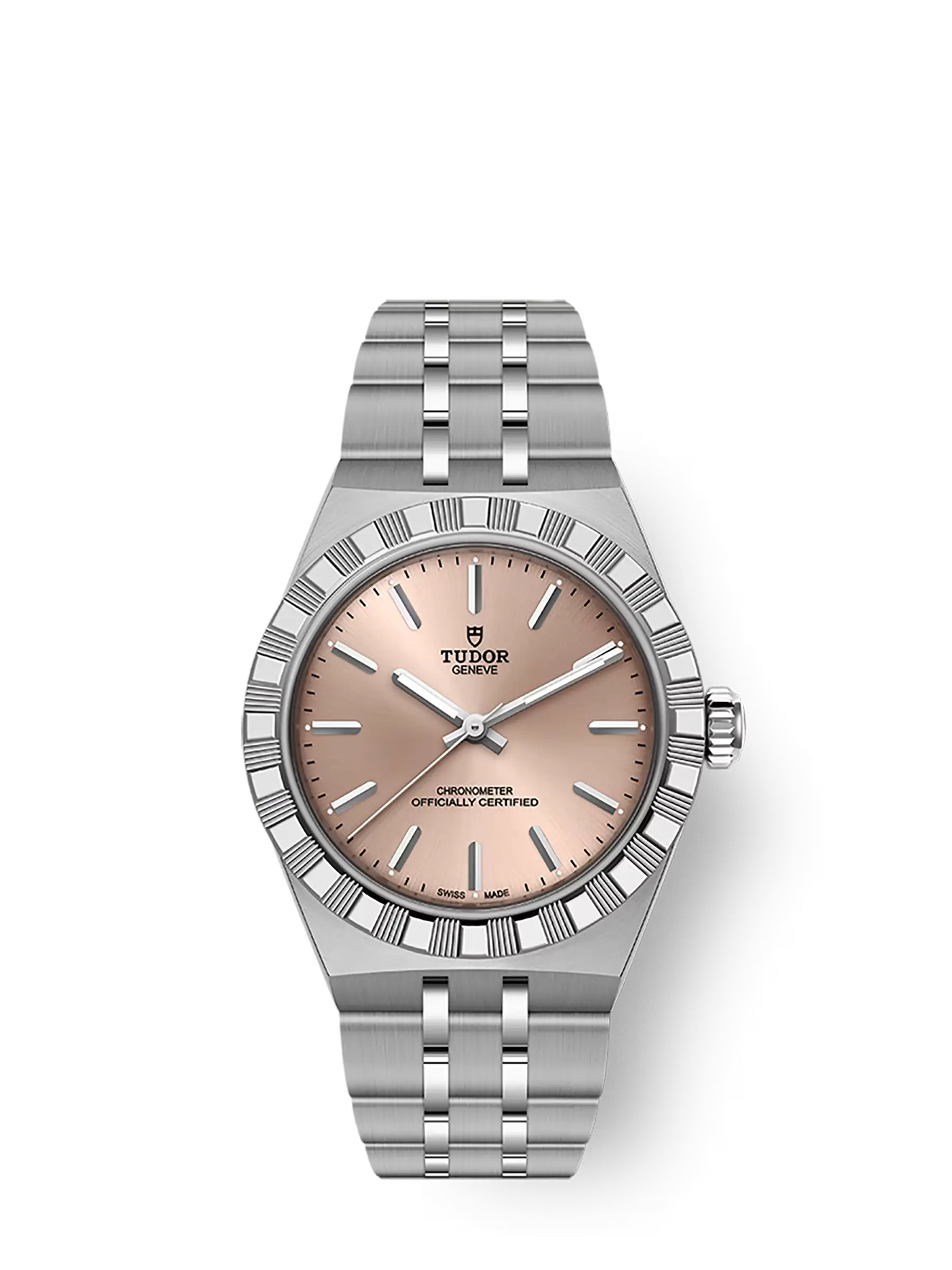 TUDOR Royal boîtier en acier, 30 mm cadran saumon