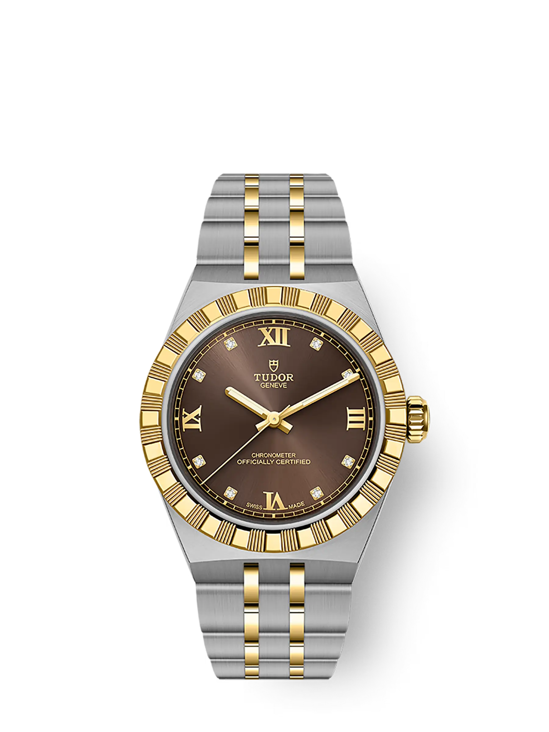 TUDOR Royal boîtier en acier et or jaune, 30 mm bracelet en acier et or jaune