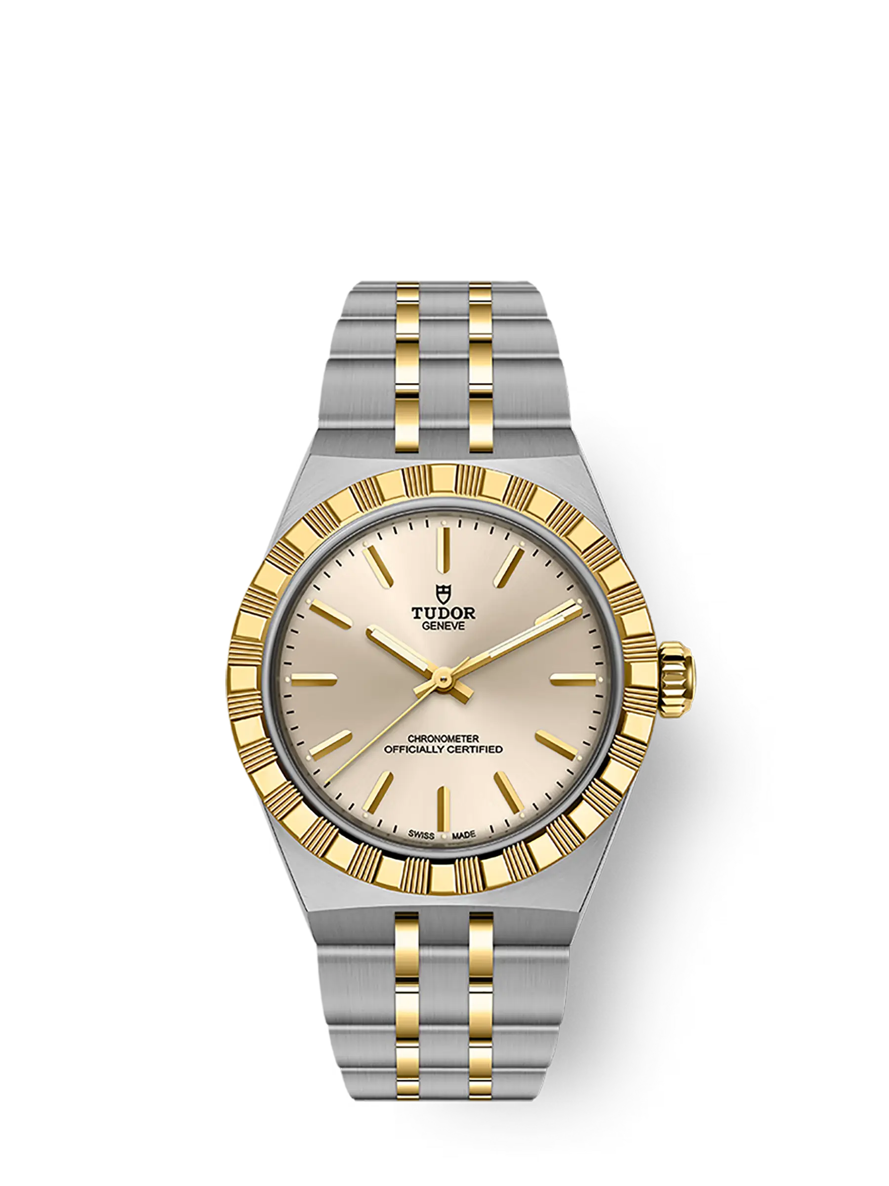 TUDOR Royal boîtier en acier et or jaune, 30 mm bracelet en acier et or jaune