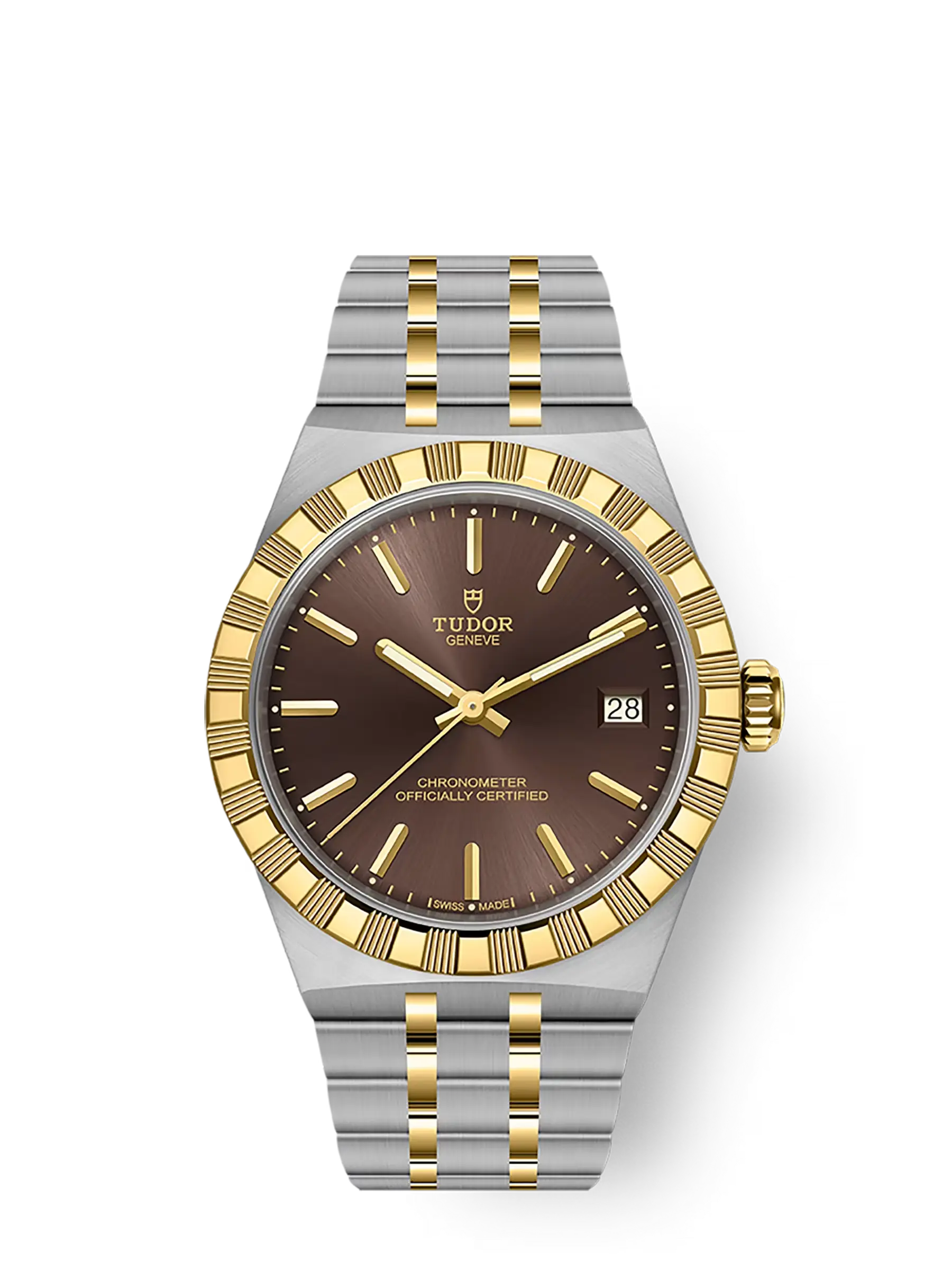 TUDOR Royal boîtier en acier et or jaune, 36 mm bracelet en acier et or jaune