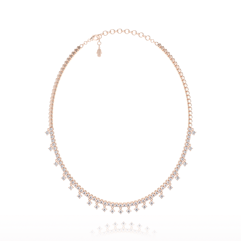 Collier Pampilles Or Rose