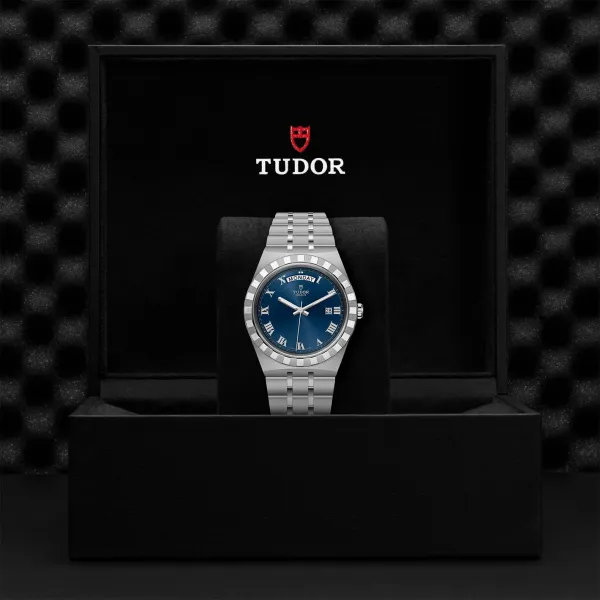 Montre TUDOR Royal boîtier en acier 41 mm, cadran bleu