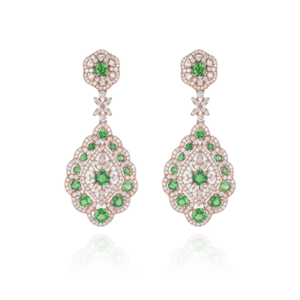 Boucles d’Oreilles Tsavorites