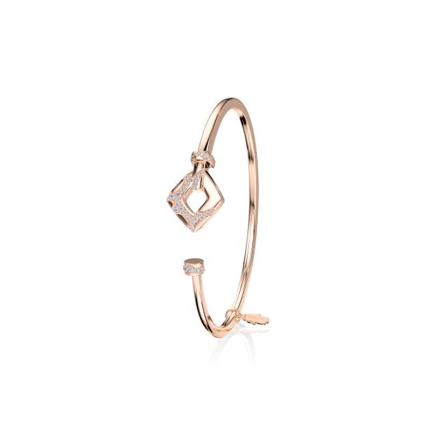 Bracelet Ruisseau Carré Ouvert