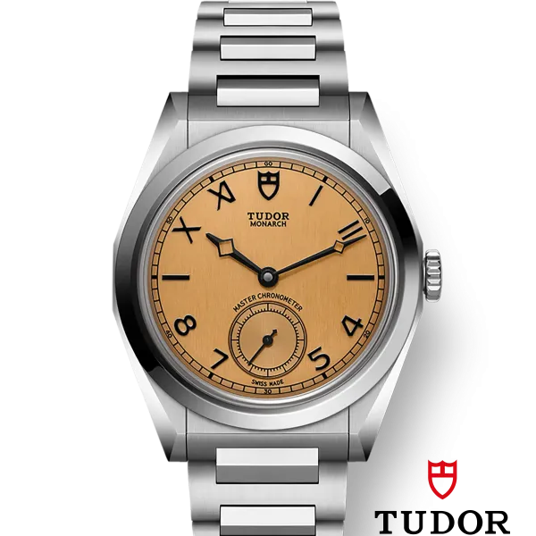 TUDOR Monarch boîtier en acier, 39 mm couleur champagne sombre
