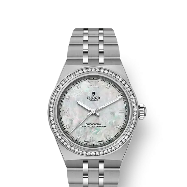 TUDOR Royal boîtier en acier, 30 mm cadran nacre
