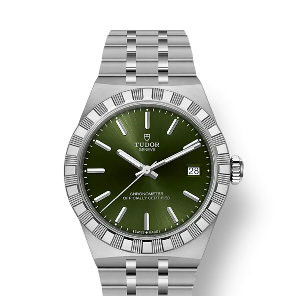 TUDOR Royal boîtier en acier, 36 mm cadran vert