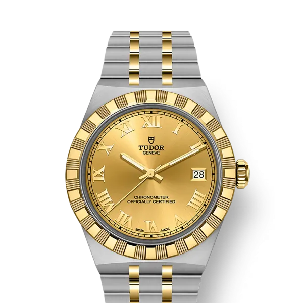 TUDOR Royal boîtier en acier et or jaune, 36 mm bracelet en acier et or jaune