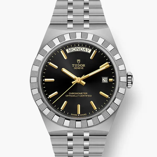 TUDOR Royal boîtier en acier, 40 mm cadran noir