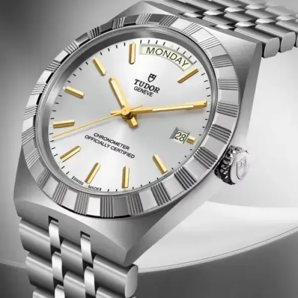 TUDOR Royal boîtier en acier, 40 mm cadran argenté