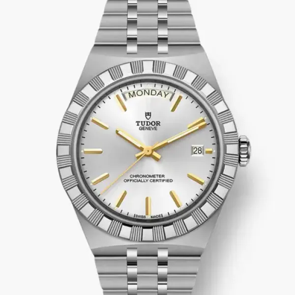 TUDOR Royal boîtier en acier, 40 mm cadran argenté