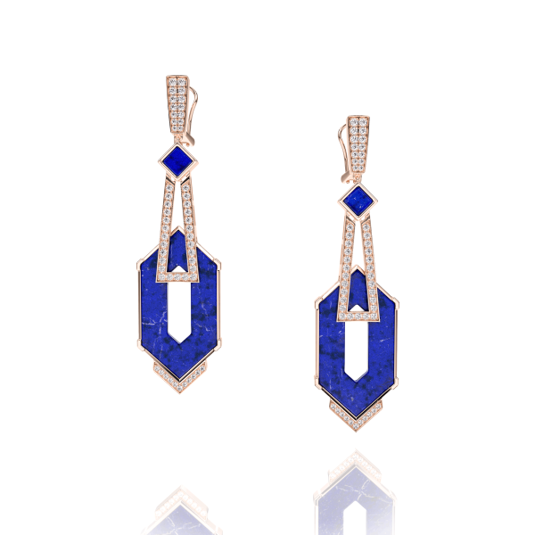 Boucles D'oreilles Museum 2 Lapis-lazuli