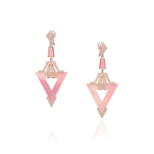 Boucles D'oreilles Museum 2 Opale Rose