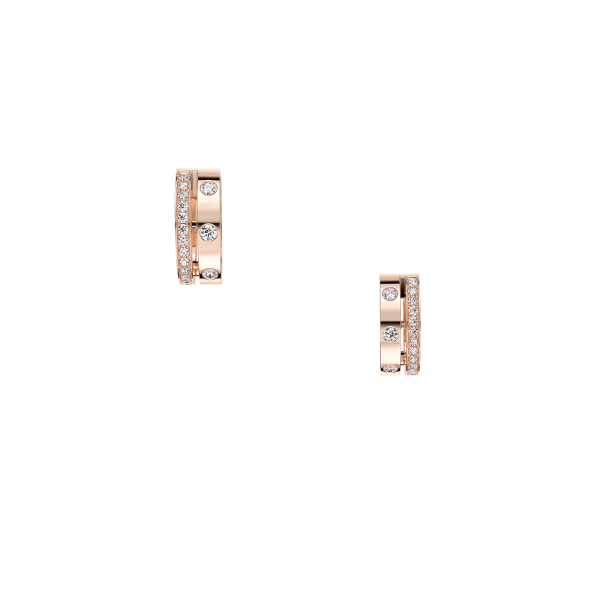 Boucles D'oreilles Creoles Pm Or Rose