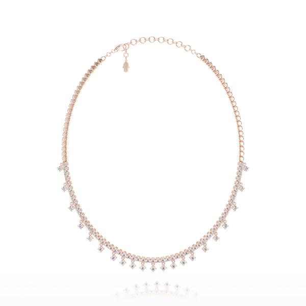 Collier Pampilles Or Rose